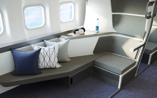 World first lie-flat airline seat for Economy Class to sleep and social distance