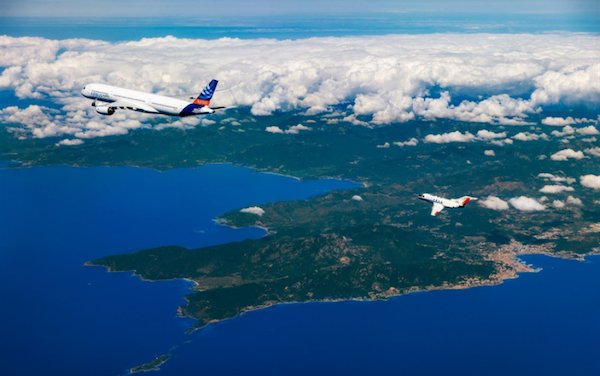 World&rsquo;s first in-flight study of commercial aircraft using 100% sustainable aviation fuel show significant non-CO2 emission reductions